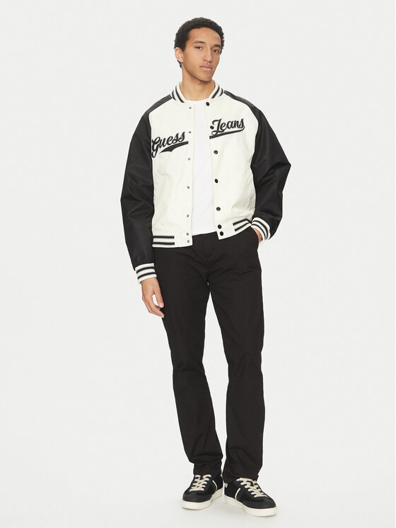 Guess Jeans Guess Jeans Куртка бомбер M5GL32 WHAA2 Écru Regular Fit