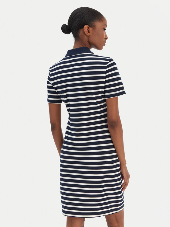Tommy Hilfiger Tommy Hilfiger Kleid für den Alltag 1985 WW0WW43228 Dunkelblau Slim Fit