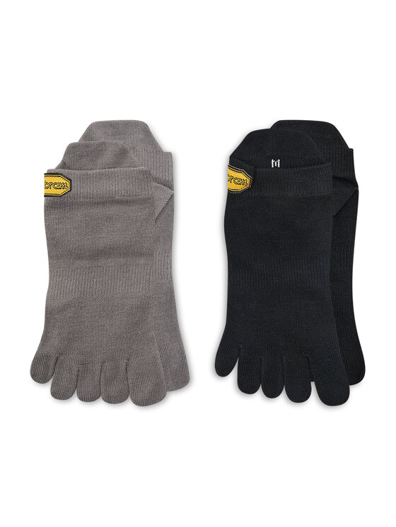 Vibram Fivefingers 2 unisex pēdiņu pāru komplekts Pack Sock S15N23P Melns