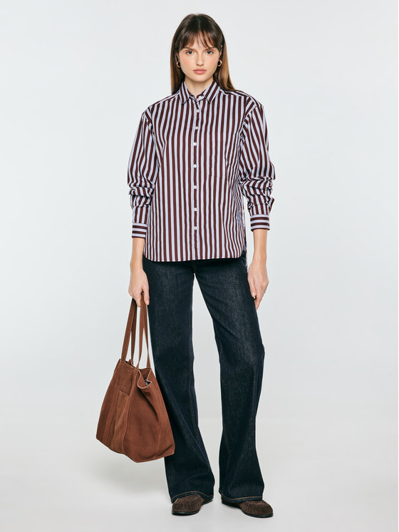 BIG STAR BIG STAR Koszula TINISA Bordowy Comfort Fit