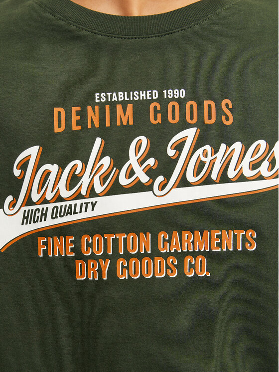 Jack&Jones Junior Jack&Jones Junior Majica Logo 12258882 Zelena Regular Fit