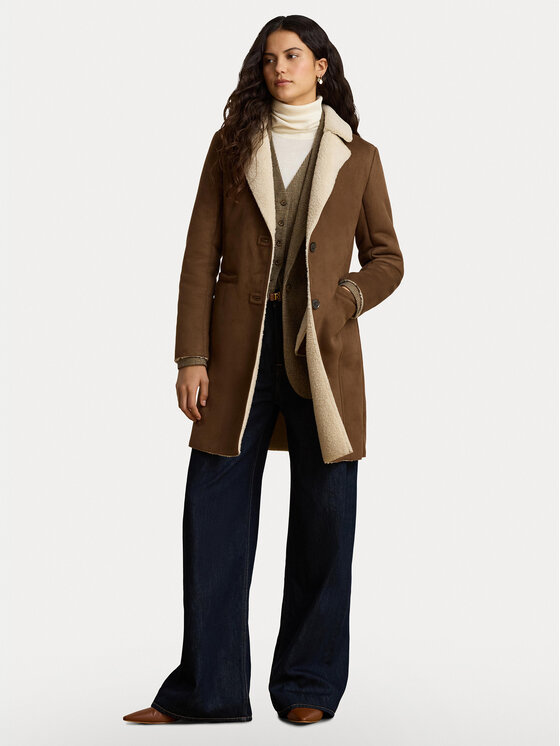 LAUREN RALPH LAUREN LAUREN RALPH LAUREN Изкуствен кожух 297P04121003 Кафяв Regular Fit