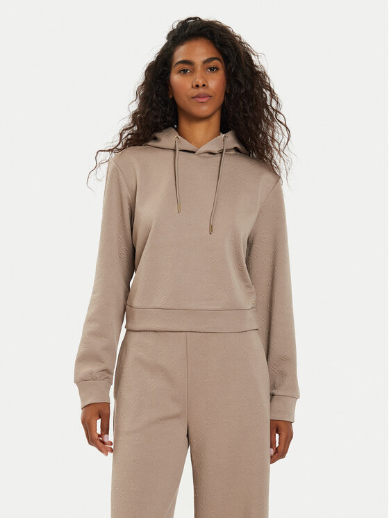 Guess Guess Μπλούζα V4BQ02 KCHR2 Μπεζ Regular Fit