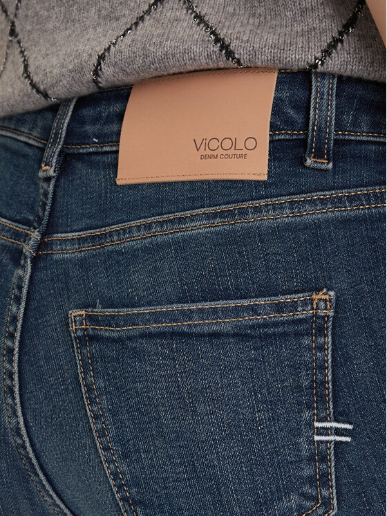 ViCOLO ViCOLO Džínsy DF5102 Modrá Bootcut Fit