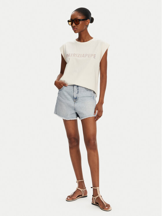 Patrizia Pepe Patrizia Pepe Kratke traperice 2P1692/D070-CA61 Plava Regular Fit