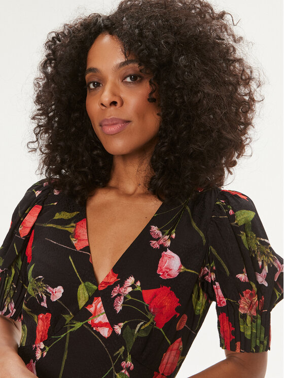 Ted Baker Ted Baker Poletna obleka Sienno 275006 Črna Regular Fit