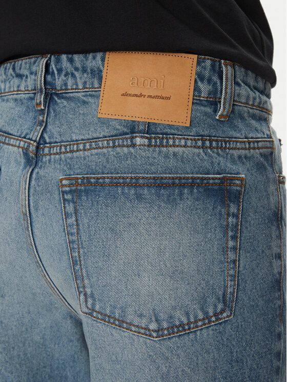 AMI Paris AMI Paris Jeansy HTR103.DE0046 Modrá Tapered Fit