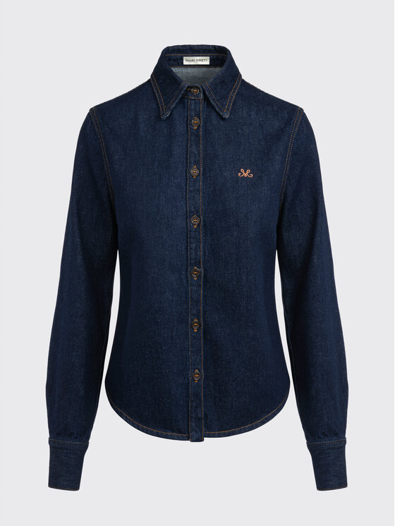 MARI PRETI MARI PRETI Koszula jeansowa Denim Dream Granatowy Regular Fit