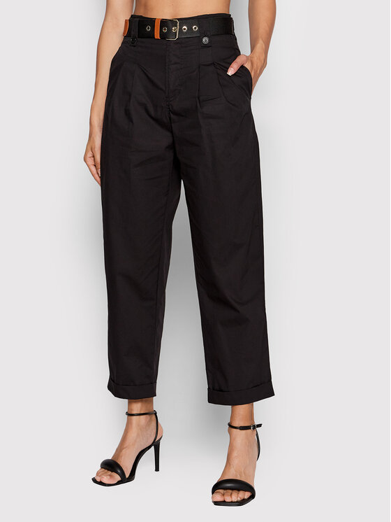 Liu Jo Pantaloni din material WA2189 T3051 Negru Regular Fit