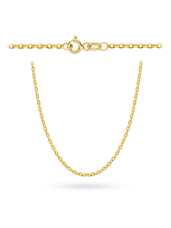 Fugart Fugart Naszyjnik Rolo diamentowany 50 cm FUG1-26-L00065-2 Złoty