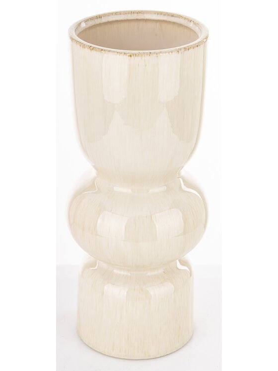MIAhome MIAhome Wazon ceramiczny 36x15,5x15,5 cm MEZANIO - I Biały