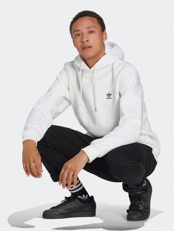 adidas adidas Bluza Trefoil Essentials IA4894 Biały Regular Fit