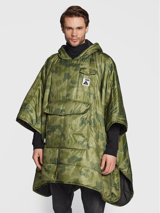 Poler Poler Πόντσο 221ACU5601 Πράσινο Relaxed Fit