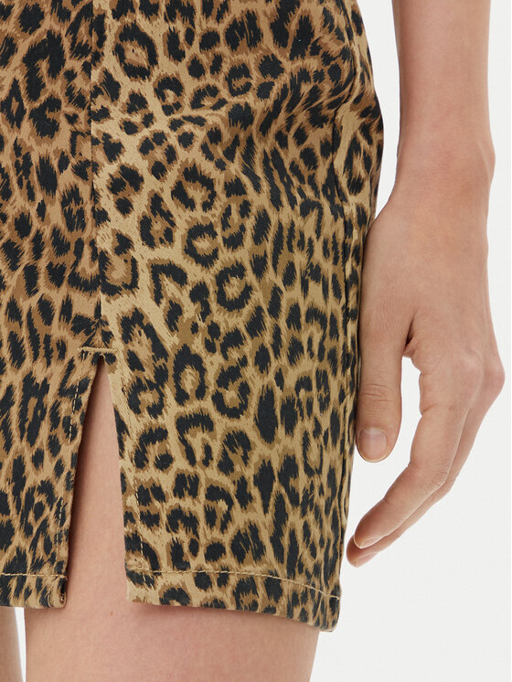 Vero Moda Vero Moda Mini sukně Nelly 10329966 Hnědá Slim Fit