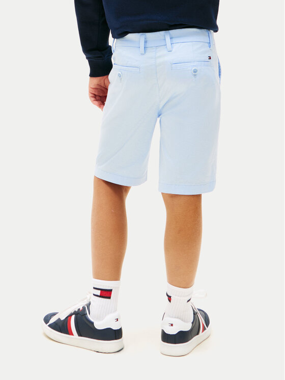 Tommy Hilfiger Tommy Hilfiger Auduma šorti 1986 Essential KB0KB09641 Gaiši zila Regular Fit