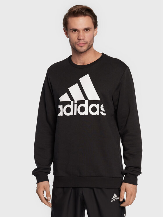 adidas adidas Majica dugih rukava Essentials Big Logo GK9074 Crna Regular Fit