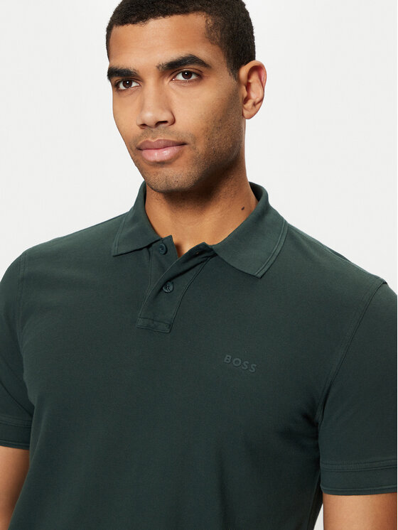 BOSS BOSS Polo marškinėliai Prime 50507813 Žalia Regular Fit