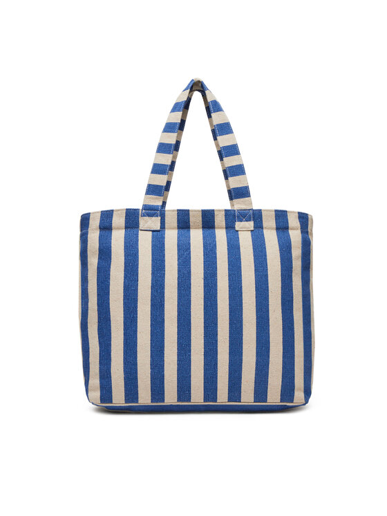 Duża torba shopper pokazana od tyłu, uchwyty skierowane do góry.