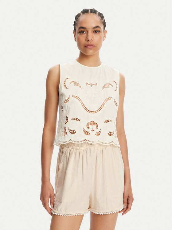TWINSET Top 251TT2165 Béžová Loose Fit