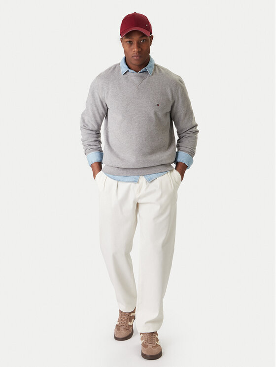 Tommy Hilfiger Tommy Hilfiger Felpa Essential MW0MW37232 Grigio Regular Fit