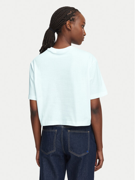 Karl Lagerfeld Jeans Karl Lagerfeld Jeans T-Shirt B3W17022 Bílá Boxy Fit