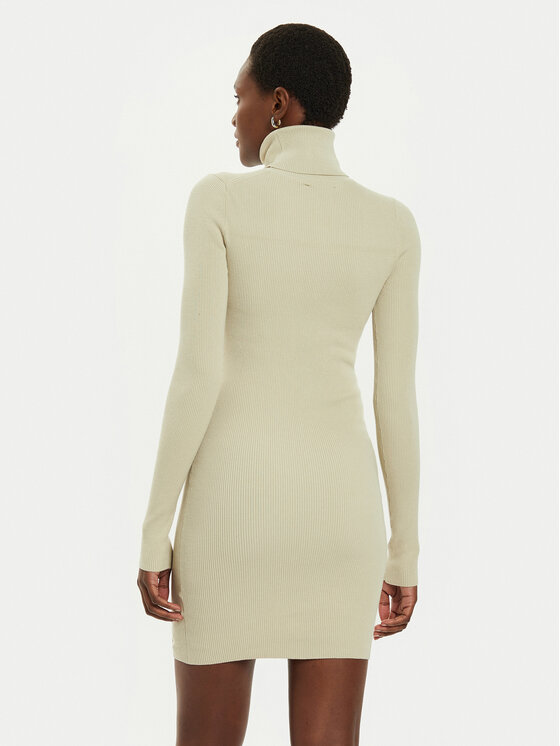 Calvin Klein Jeans Calvin Klein Jeans Rochie tricotată J20J224150 Bej Slim Fit