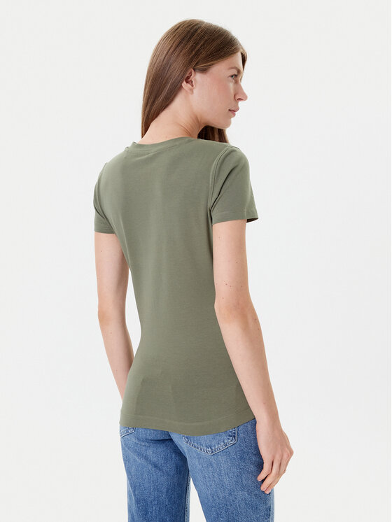 Guess Guess T-krekls W5YI05 J1314 Haki Regular Fit