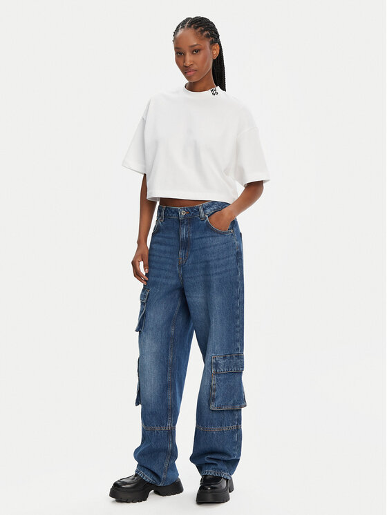 HUGO HUGO T-shirt Damelody 50520187 Bijela Relaxed Fit