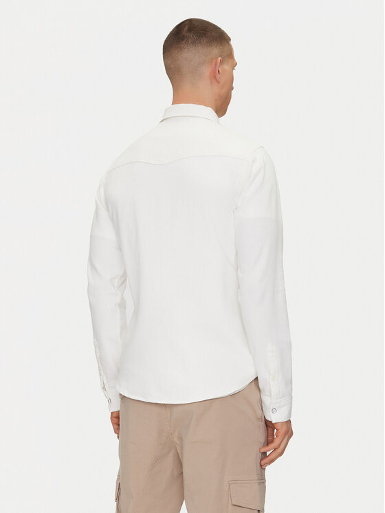 Guess Jeans Guess Jeans Camicia M5GH55 D5NW1 Bianco Regular Fit