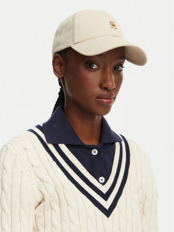 Tommy Hilfiger Tommy Hilfiger Kepurė su snapeliu Elevated Chic AW0AW17631 Smėlio