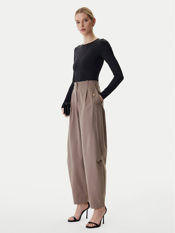 Guess Guess Pantaloni di tessuto W6RB08 WJ692 Marrone Regular Fit