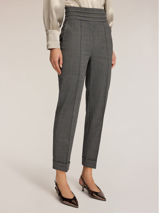 Motivi Motivi Pantaloni di tessuto P111Q004195N013 Grigio Regular Fit