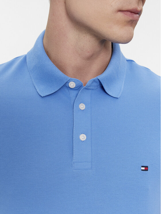 Tommy Hilfiger Tommy Hilfiger Polo 1985 MW0MW17771 Niebieski Slim Fit