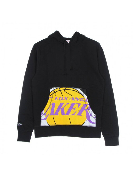 Mitchell & Ness Mitchell & Ness Bluza NBA Cropped Logo Los Angeles Lakers Czarny Standard Fit