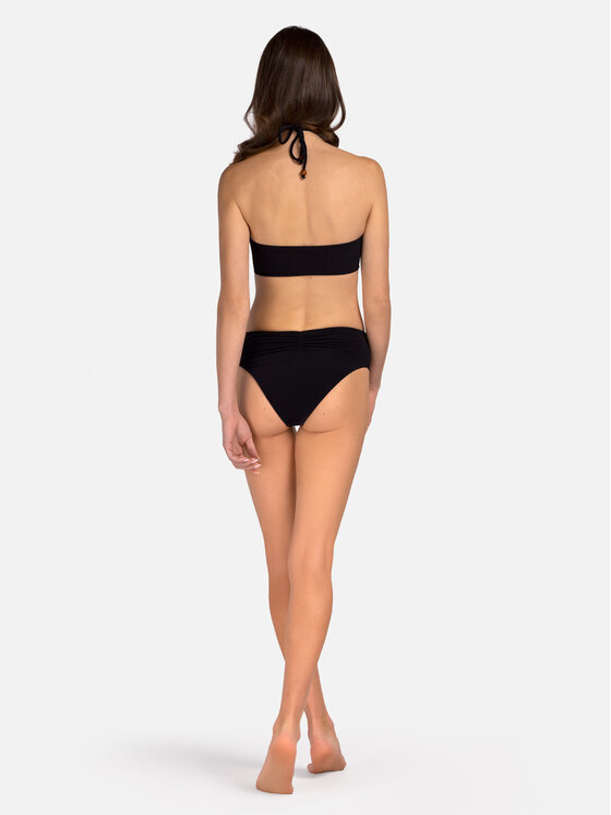 Miss Lou Miss Lou Bikini pezzo sopra G-BE1-CZ Nero