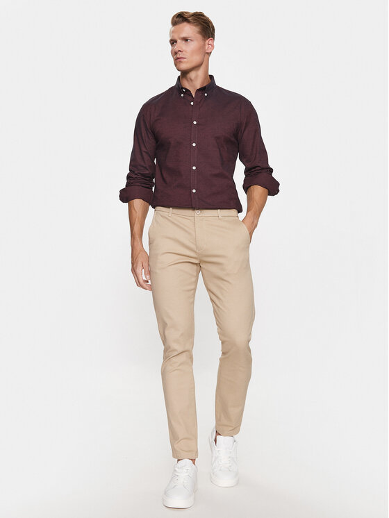 Lindbergh Lindbergh Cămașă 30-203174 Roșu Slim Fit