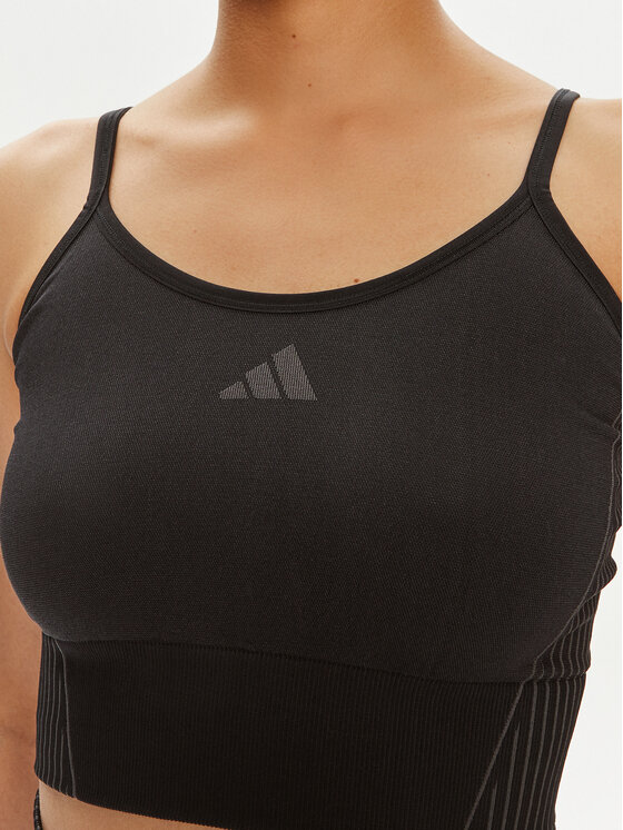 adidas adidas Marškinėliai Aeroknit IB0684 Juoda Slim Fit
