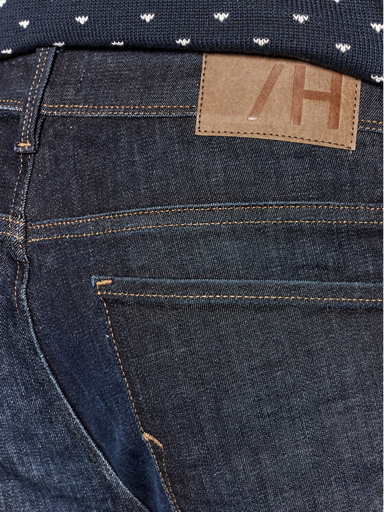 Selected Homme Selected Homme Džinsai Leon 16080594 Tamsiai mėlyna Slim Fit