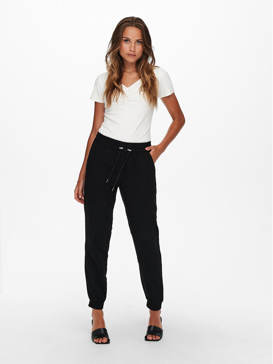 ONLY ONLY Pantaloni trening 15203946 Negru Regular Fit