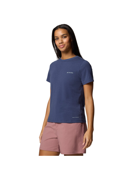 Columbia Columbia T-Shirt Columbia Sun Trek W SS II Tee Granatowy Regular Fit