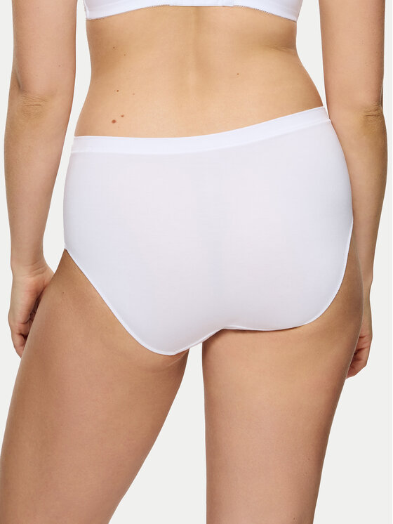 Triumph Triumph Klasične spodnje hlačke z visokim pasom Sense Of Modal 10224787 Bela