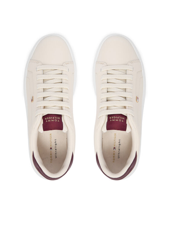 Tommy Hilfiger Tommy Hilfiger Sneakersy Icon Court Light Weight FW0FW08948 Beżowy