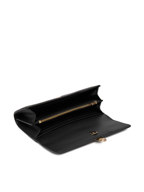 Tommy Hilfiger Tommy Hilfiger Портфейл Th Libre Large Flap Wallet AW0AW18935 Черен