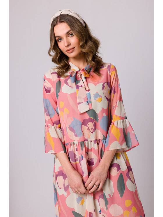 Stylove Stylove Každodenné šaty S337 Ružová Regular Fit