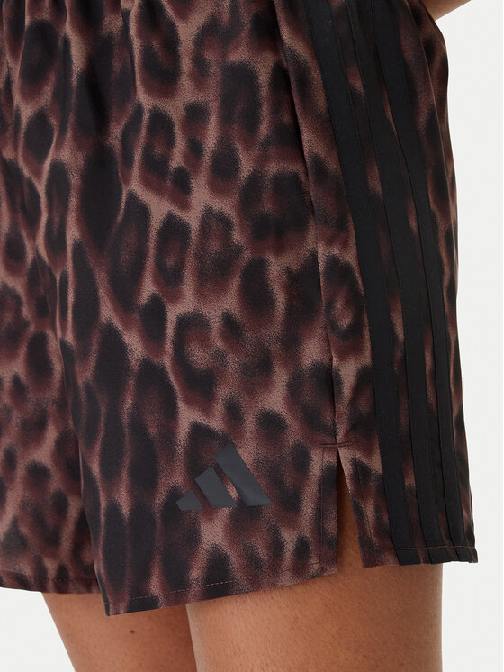 adidas adidas Спортивні шорти Workout Essentials Leopard Woven JZ4935 Коричневий Regular Fit