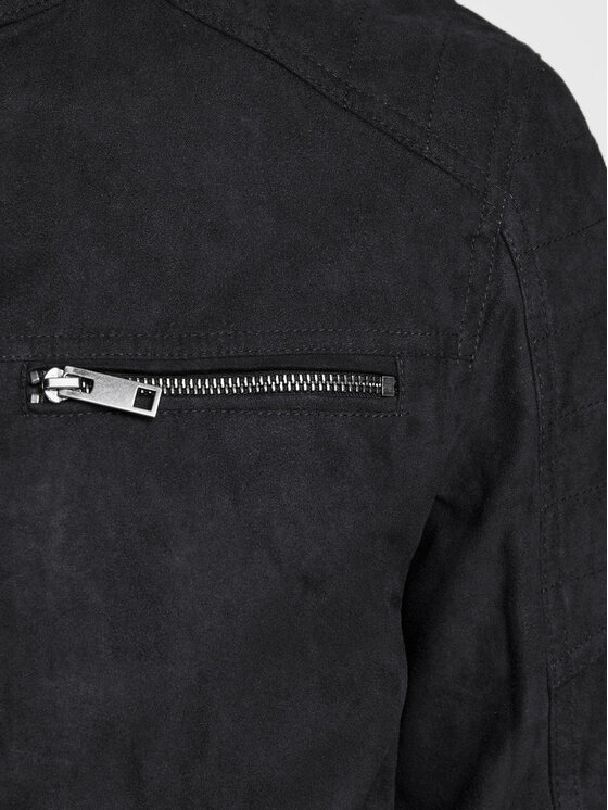 Jack&Jones Jack&Jones Geacă din imitație de piele Rocky 12147218 Negru Regular Fit