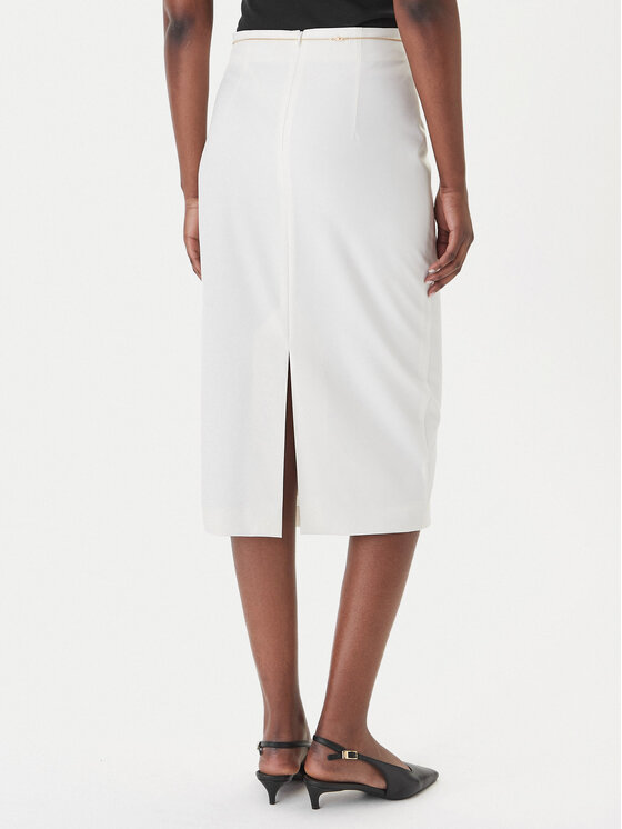 HUGO HUGO Tiesus sijonas Ratsa 50558168 Écru Slim Fit