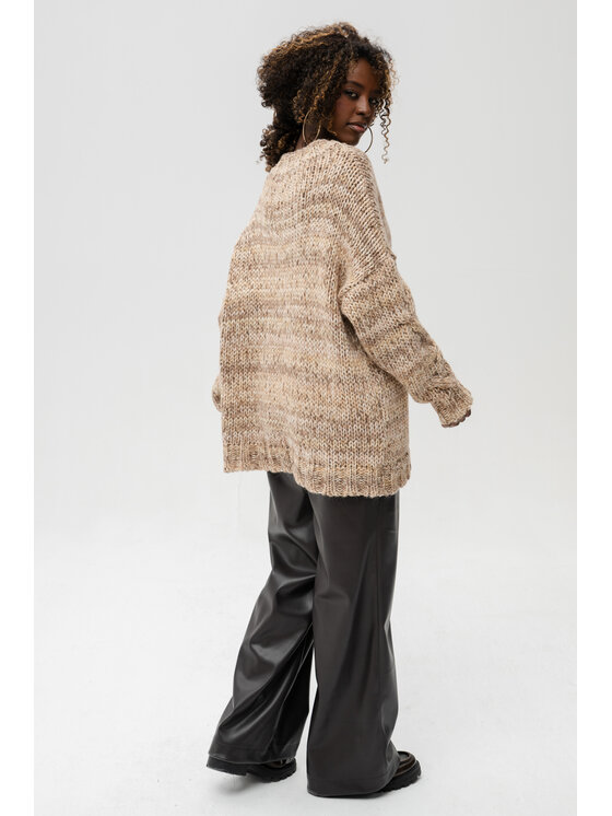 blue shadow blue shadow Sweter Klipo Brązowy Regular Fit