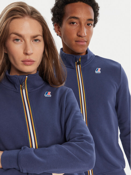 K-Way K-Way Pulóver Augur K41225W Sötétkék Regular Fit