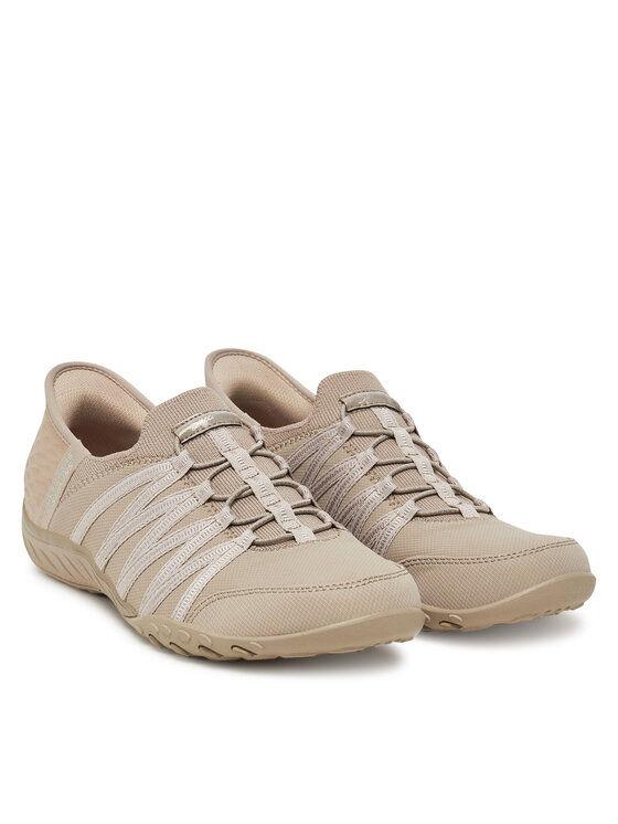 Skechers Skechers Sneakersy Slip-Ins: Breathe Easy - Roll With Me 100593/TPE Beżowy